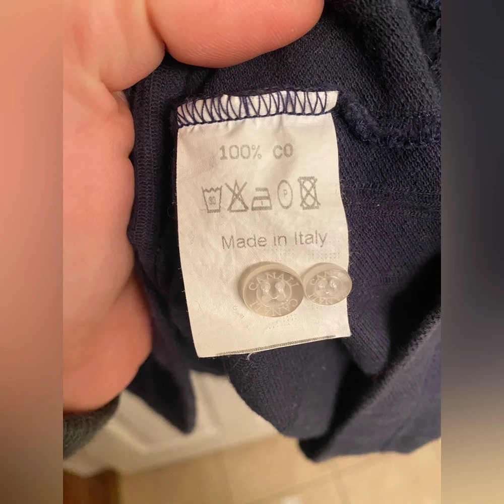 SOLD Canali Pull over Cotton Collared Shirt - Picture 4 of 5
